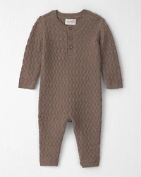 Baby Organic Cotton Sweater Knit Jumpsuit