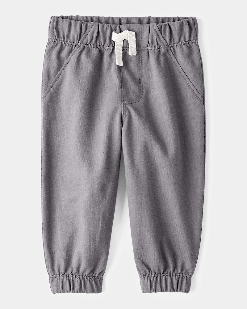 Baby Boy 2-Piece Striped Polo Bodysuit & Pull-On Pant Set