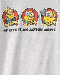 Kids Despicable Me Minions Graphic Tee - Grey
