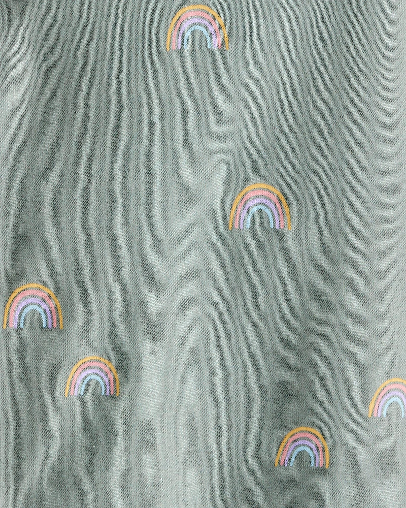 Baby Organic Cotton Pajamas in Magical Rainbow Print