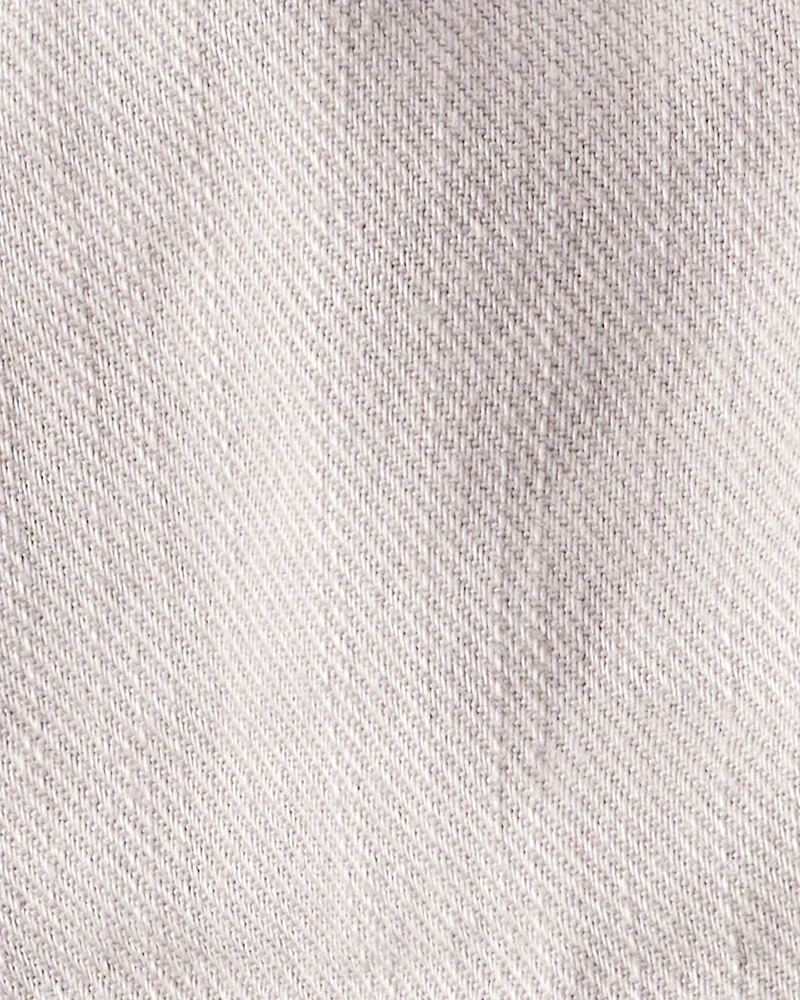 Baby Boy  Cotton Twill Pull-On Cargo Joggers - Grey