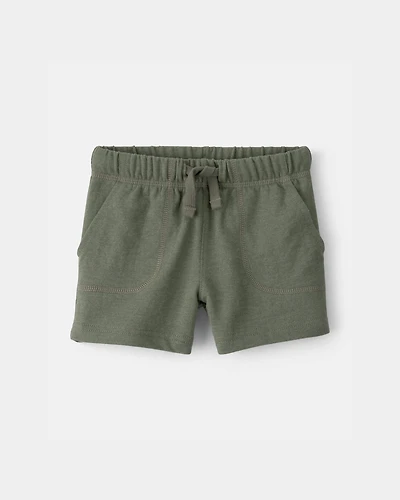 Baby Boy French Terry Shorts - Green