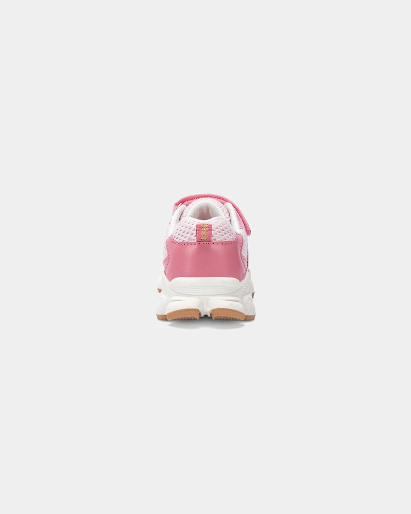 Toddler Girl Metallic Athletic Shoes - Pink