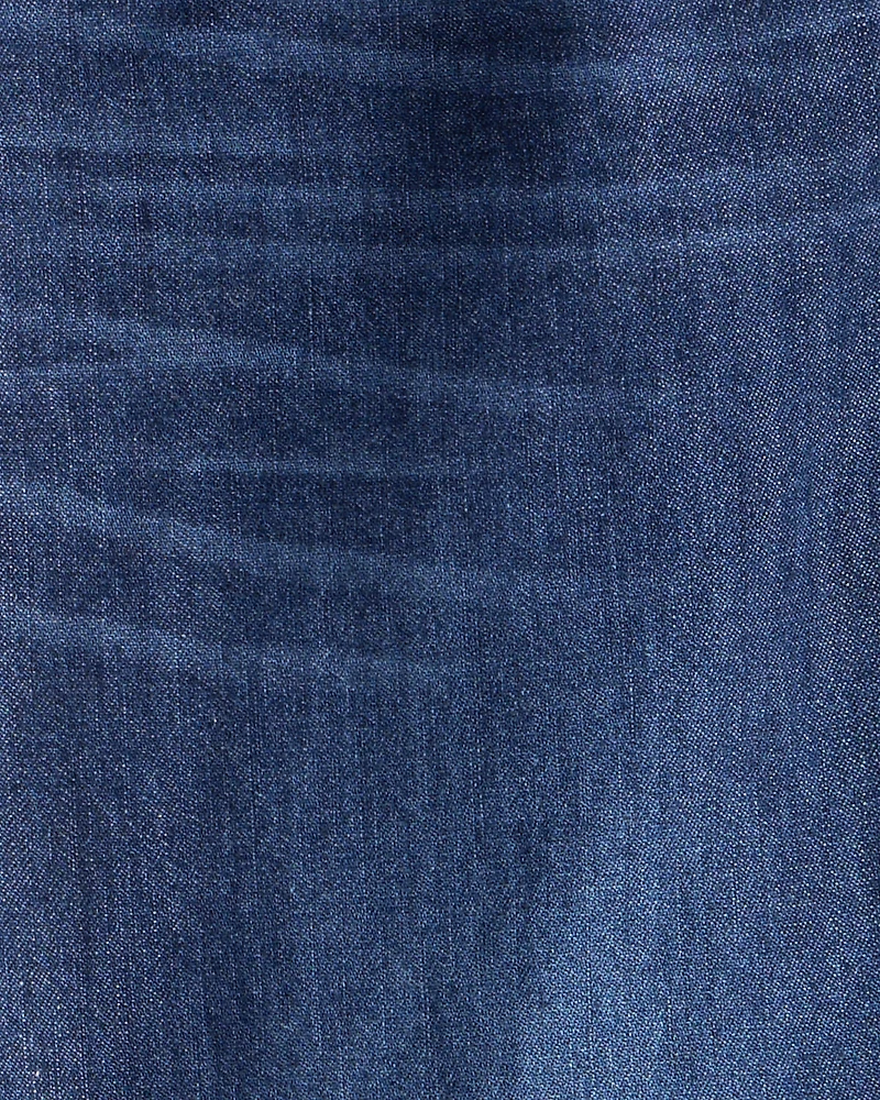 Boys Denim Pull-On Straight Jeans