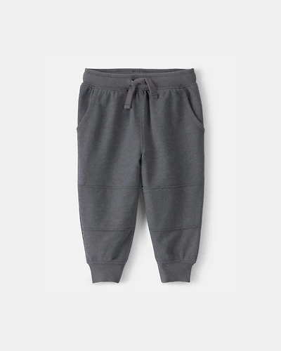 Baby Boy French Terry Joggers - Grey