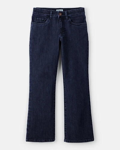 Girls Denim Wide-Leg Jeans - Blue