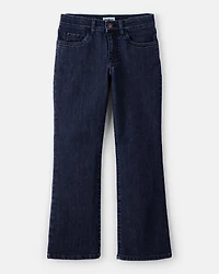 Girls Denim Wide-Leg Jeans - Blue