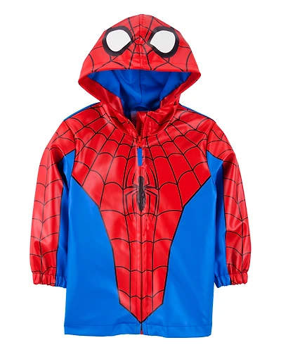 Toddler Spider-Man Rain Jacket - Red