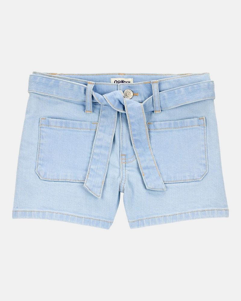 Kid Iconic Denim Shorts - Blue