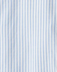 Kid Striped Button-Down Long-Sleeve Shirt Dress - Blue/White