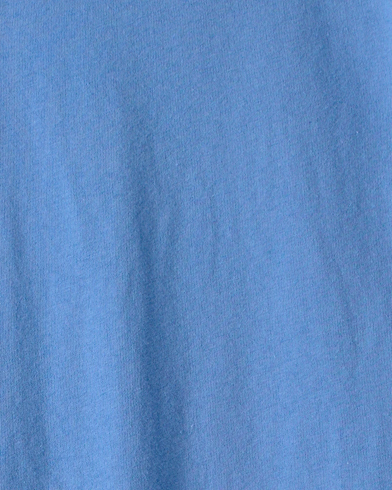 Kids Solid T-Shirt - Blue