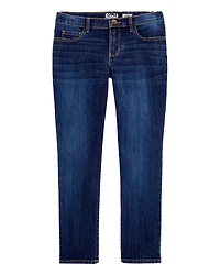 Kid Dark Wash Plus-Fit Skinny-Leg Jeans