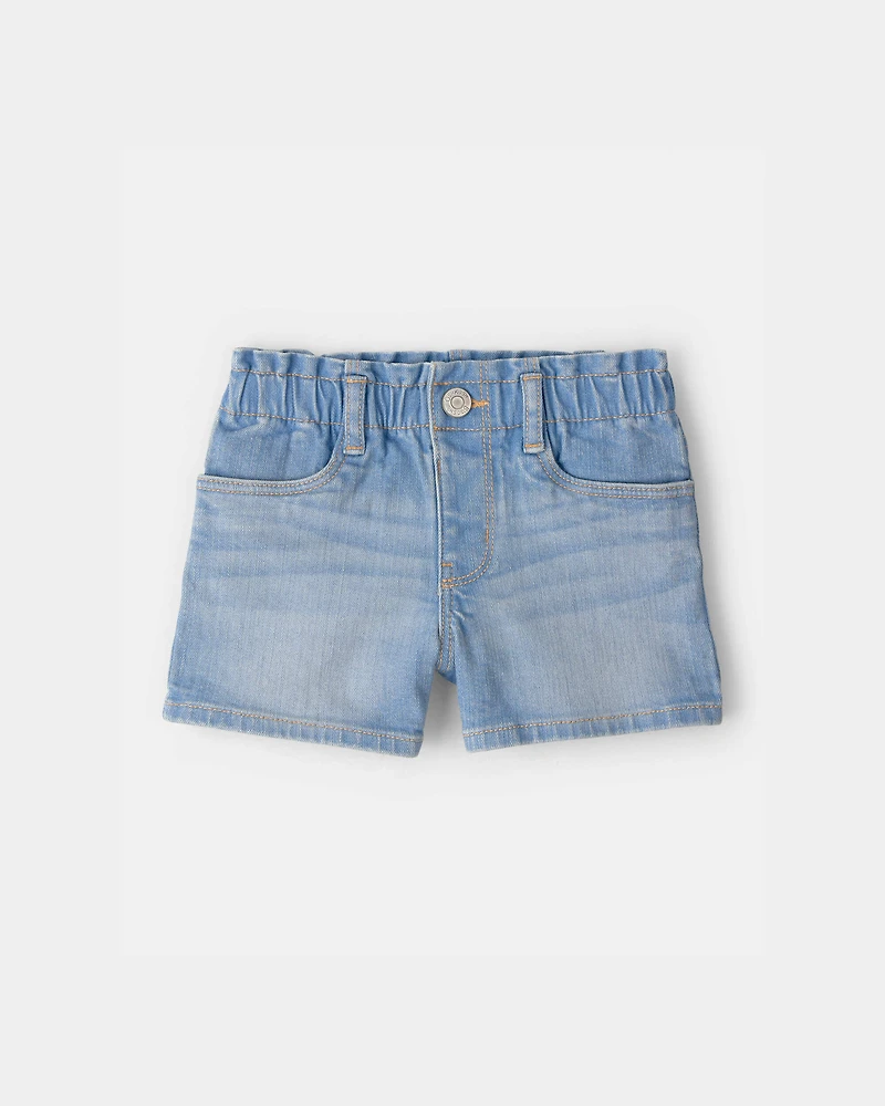 Toddler Girl Denim Shorts - Light Wash