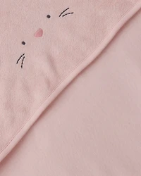 Baby Girl 2-Pack Bunny Terry Towels - Pink