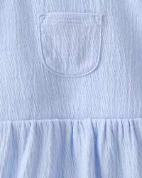 Baby Girl 2-Piece Jumper Dress Set - Blue