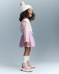 Toddler Girl Skiing Squish Long-Sleeve Top - Light Pink