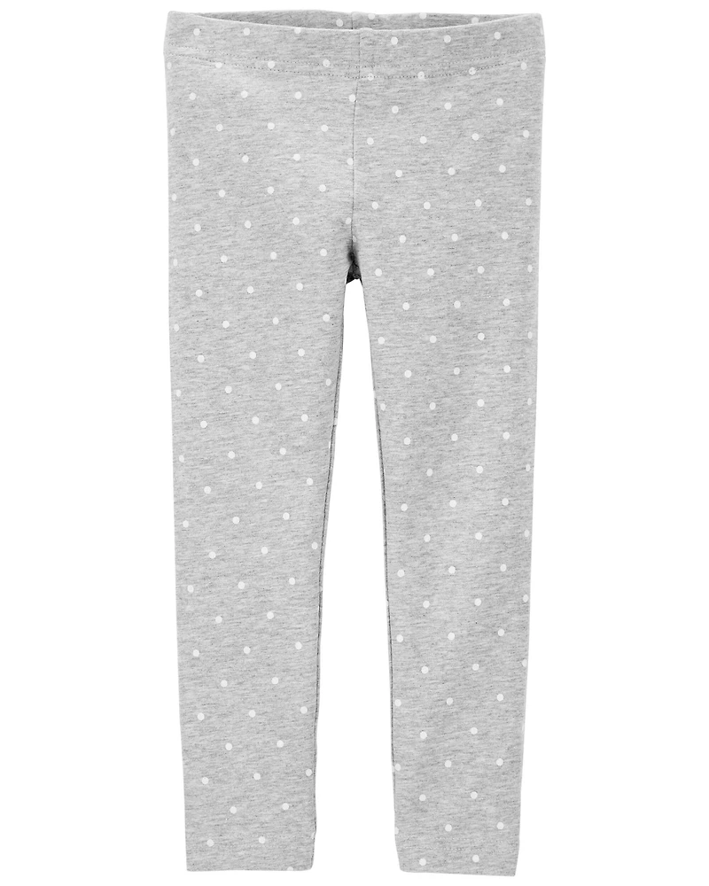 Baby Cotton Polka Dot Stretch Leggings