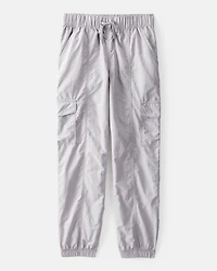 Girls Woven Joggers - Gray