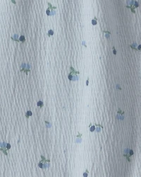 Baby Girl Blueberry Jumpsuit - Blue