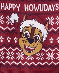 Toddler Boy PAW Patrol Christmas Sweater - Red