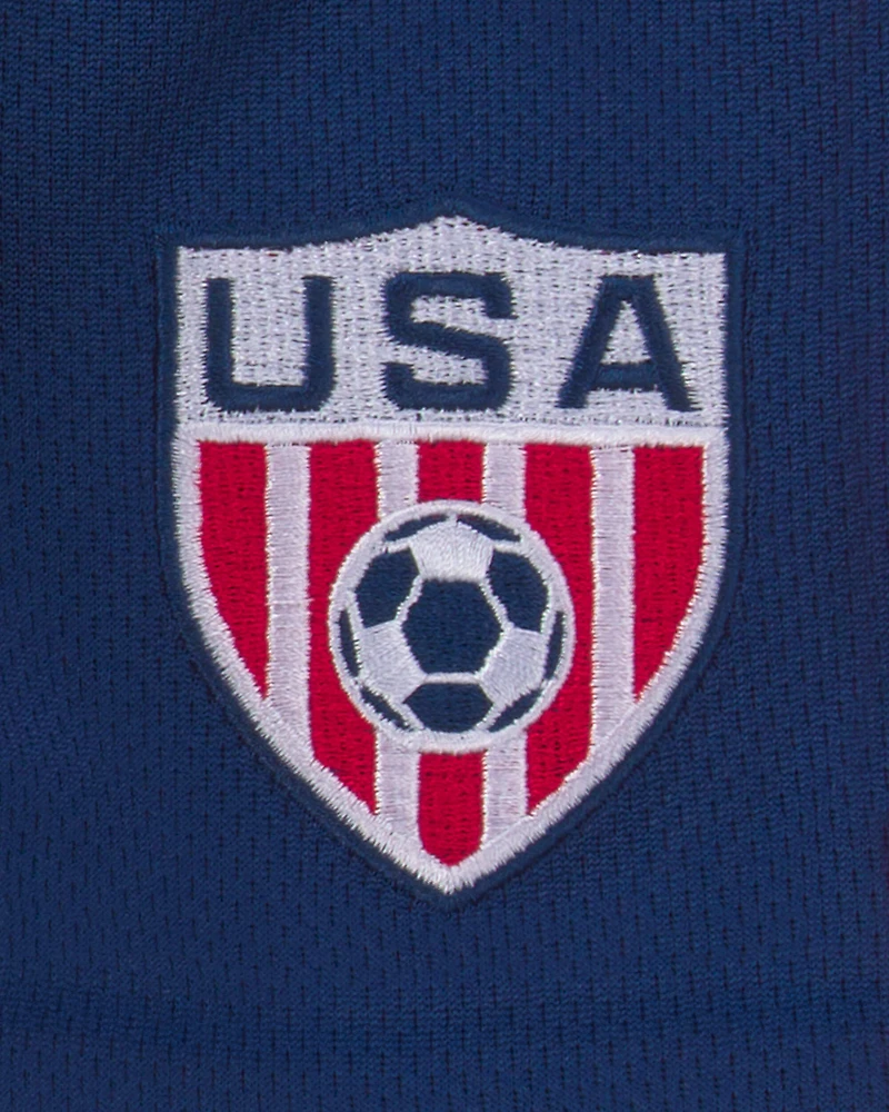 Kids Umbro USA Mesh Soccer Shorts - Navy Blue/White