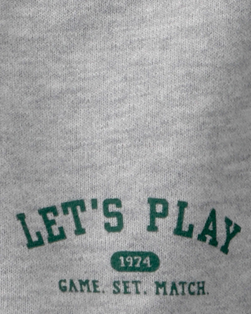 Baby Boy 3-Piece Varsity Cardigan, Bodysuit & Short Set - Green/Grey