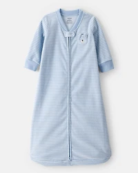 Baby Dog Loose Fit Long-Sleeve Wearable Blanket - Blue