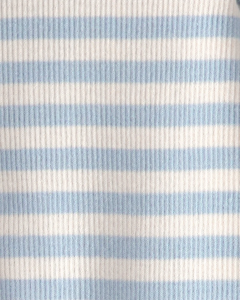 Baby Organic Cotton Sleep & Play Pajama in Stripes