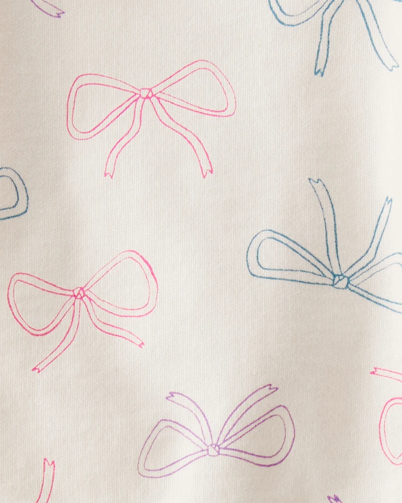 Baby 3-Piece Bow Print Little Pullover Set - Pink/Ivory