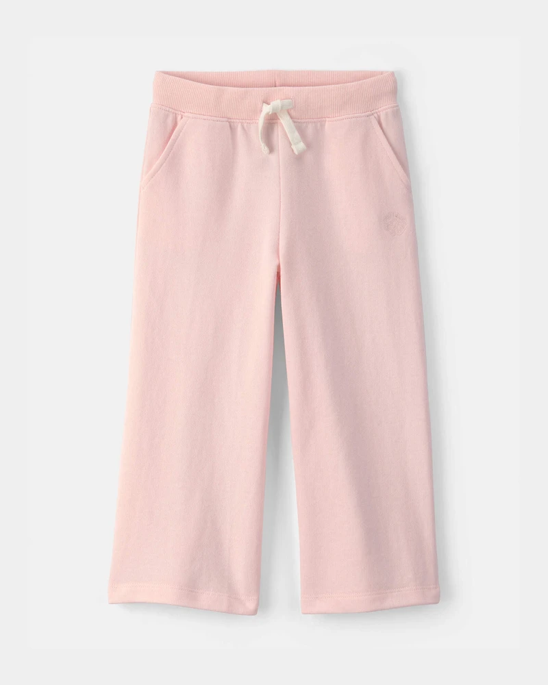 Toddler Girl French Terry Drawstring Pants - Pink