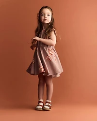 Toddler Girl Avenue Twirl™ Dress in Big Top Print - Mauve