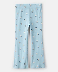 Toddler Girl Peter Pan Collar Pullover & Flare Legging Set