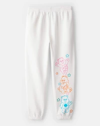Girls Care Bears Active Pants - White