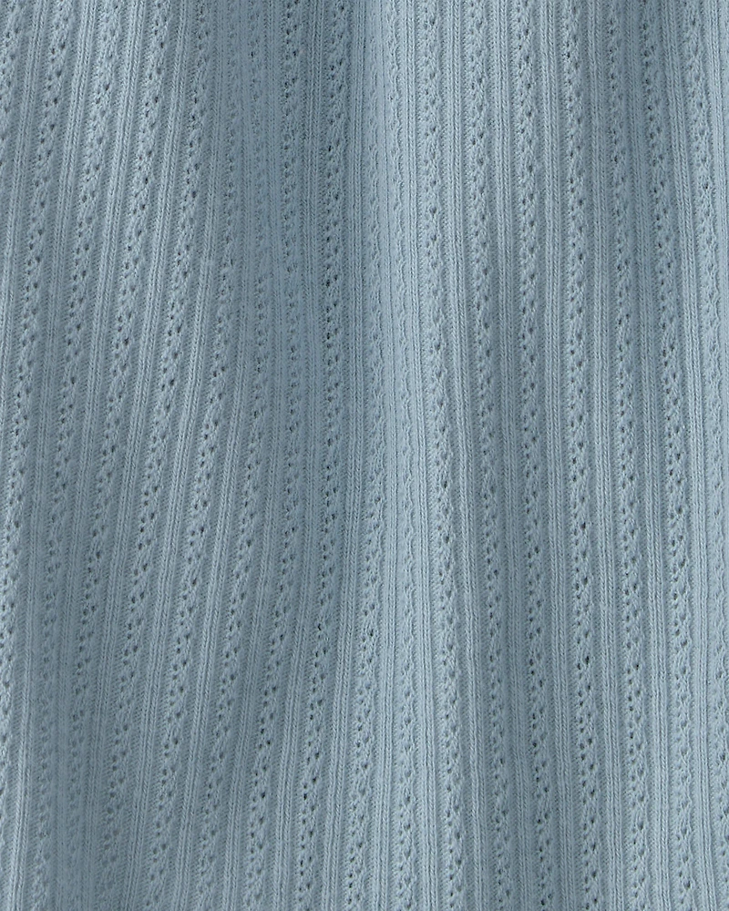 Baby Girl Pointelle Bodysuit Dress Made with Organic Cotton