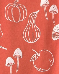 Baby 2-Piece Organic Cotton Pajamas in Autumn Gourds