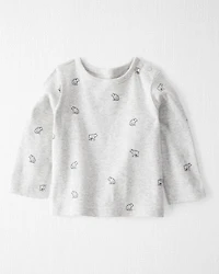 Baby 2-Piece Organic Cotton Overall Set in Bear Print