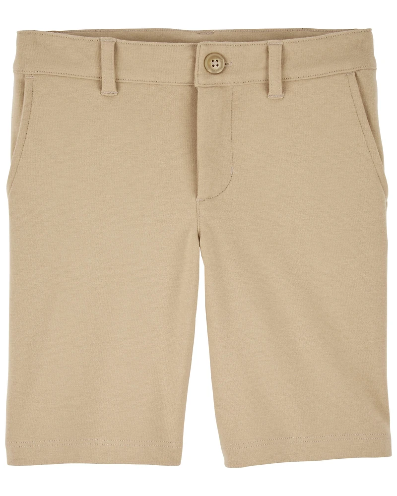 Kid -Pack Ponte Knit Uniform Shorts