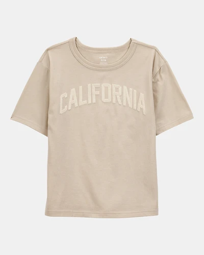 Boys California Graphic Tee - Tan
