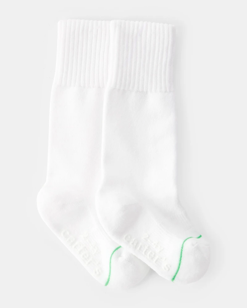 Toddler 1-PackSoccer Socks - White