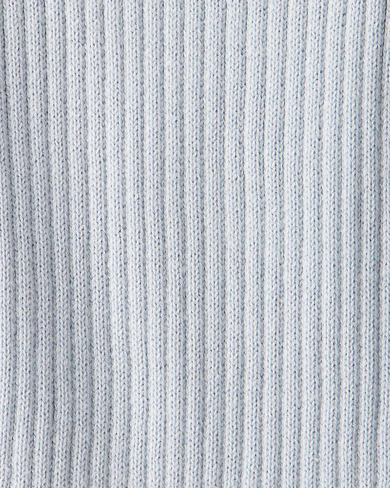 Baby Boy Ribbed Cotton Jumpsuit - Blue