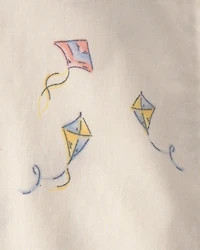 Baby Boy 2-Piece Kite Button-Down Shirt & Short Set - Navy/Ivory