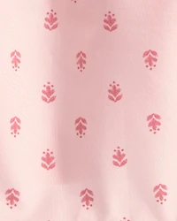Baby Girl 3-Piece Flutter Sleeve Outfit Set - Pink