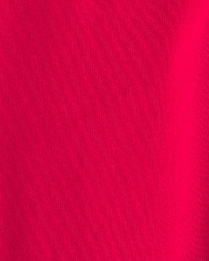 Toddler Girl Cotton Pull-On Stretch Leggings - Red