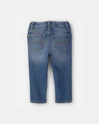 Baby Dark Blue Wash Straight-Leg Jeans