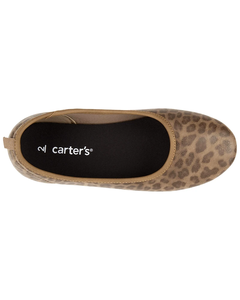 Kid Leopard Ballet Flats