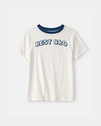 Boys 'Best Bro' Graphic Tee - Ivory