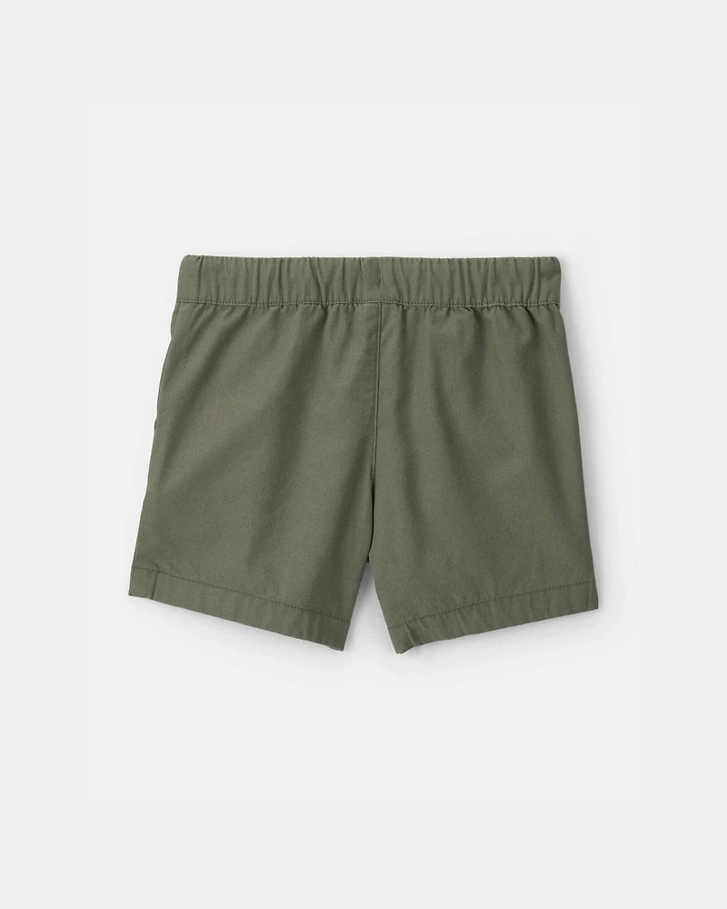 Baby Boy Canvas Shorts - Green