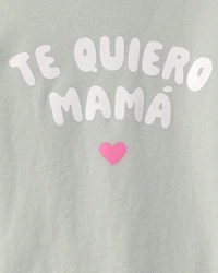 Toddler Girl 'Te Quiero Mamá' Graphic Tee - Green