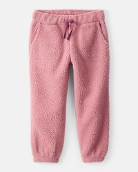 Toddler Girl Cozy Joggers - Pink
