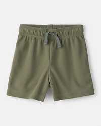 Toddler Boy Active Mesh Shorts - Green